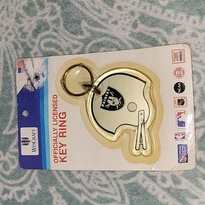 Vintage 90s Oakland Raiders Wincraft Key Chain NFL Offically Lisenced Key Ring